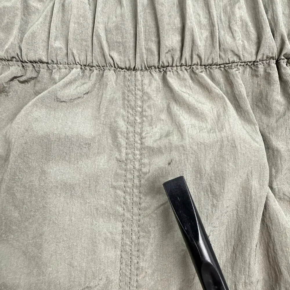 Free People FP Movement Olive Green Nylon Balloon Pants Jogger Women’s Large